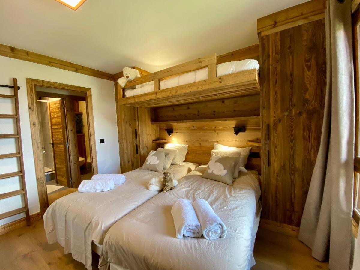 Les Arcs  Arcs 1950 Appartement Luxe Type Chalet 5 A 7 Personnes Vue Imprenable Sur Le Montblanc Skis Aux Pieds מראה חיצוני תמונה