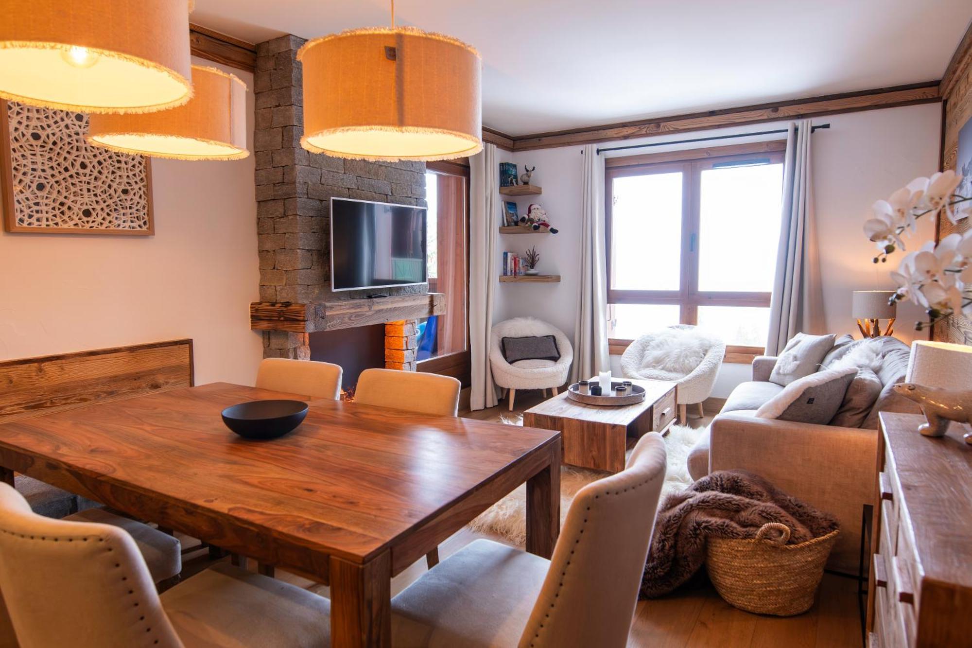 Les Arcs  Arcs 1950 Appartement Luxe Type Chalet 5 A 7 Personnes Vue Imprenable Sur Le Montblanc Skis Aux Pieds מראה חיצוני תמונה